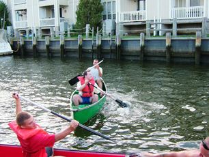 Turning the canoe around